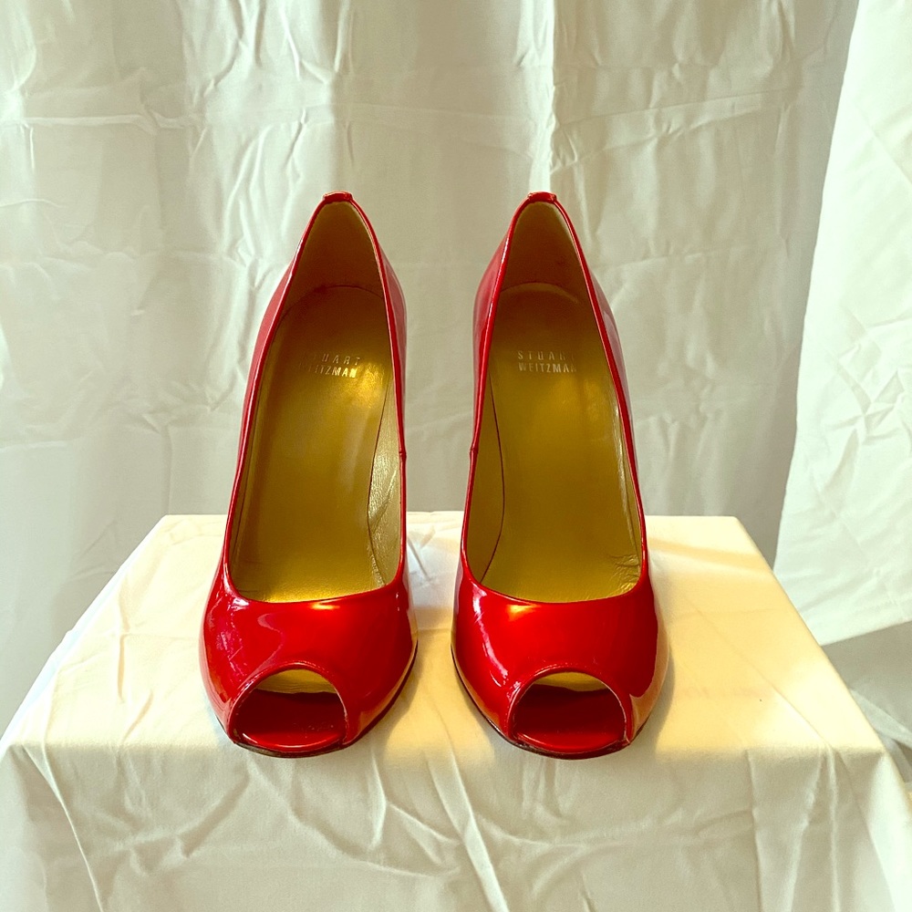 Stuart Weitzman Flame peep-toe pump